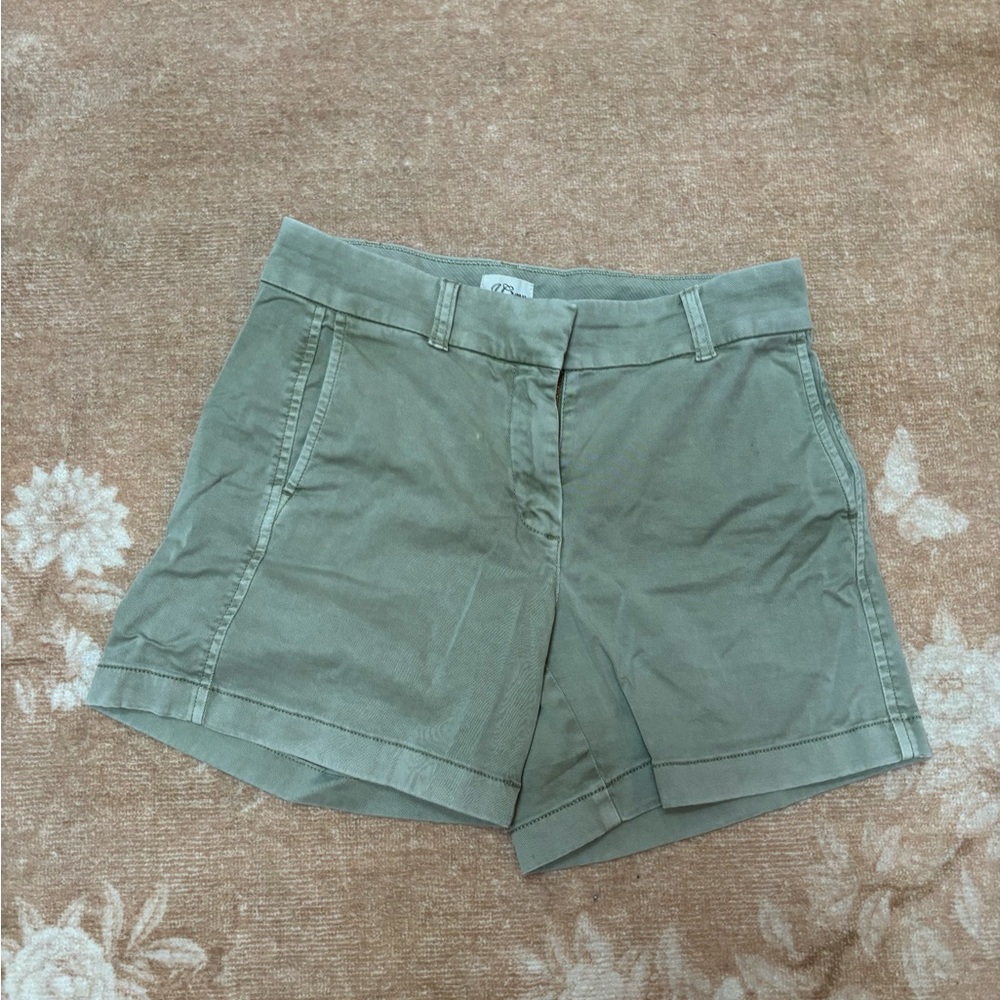 J. Crew Olive Green Chino Shorts 5”